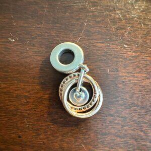 Pandora Charm rose gold plated Family Always Together Encircled Dangle 780797C01